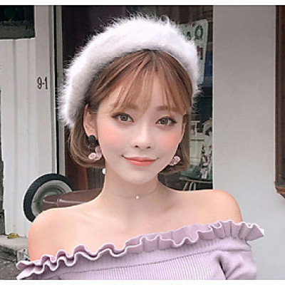 Nón bere mũ beret len thu đông dona 21111217