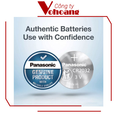Vỉ 5 Viên Pin CR2032 Panasonic ( CR-2032/5BE x 1 Vỉ ) Lithium 3 V