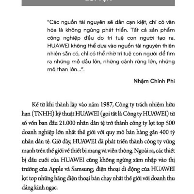 Sách - Tinh Hoa Quản Lý Nguồn Nhân Lực Huawei