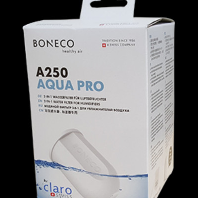 Bộ lọc nước BONECO A250 loại bỏ tạp chất, mùi hôi, dùng cho máy phun sương tạo độ ẩm phòng, Bộ lọc Cacbon giúp khử khuẩn tạo hơi ẩm sạch tinh khiết- Hàng Chính Hãng