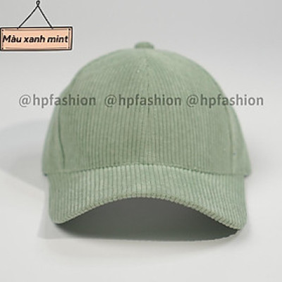 Mũ lưỡi trai trơn ️ Nón kết chất nhung tăm Hàn Quốc cao cấp form unisex nam nữ N28