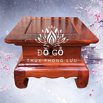 Kỷ chân quỳ 2 tầng kê tượng gỗ hương cao cấp