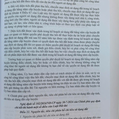 Chỉ dẫn tra cứu áp dụng Luật Đất Đai số 31/2024/QH15 được sửa đổi, bổ sung bởi luật số 43/2024/QH15