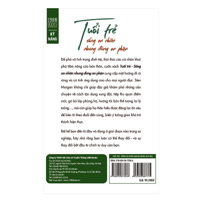 Sách - Tuổi Trẻ Sống An Nhiên Nhưng Đừng An Phận - 1980Books