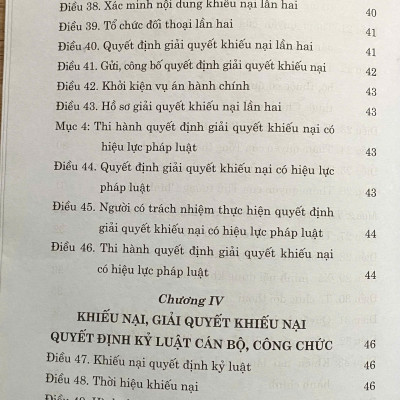 Luật Khiếu Nại ( hiện hành )