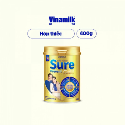 Bộ 3 Lon Sữa bột Vinamilk Sure Prevent Lon 400g