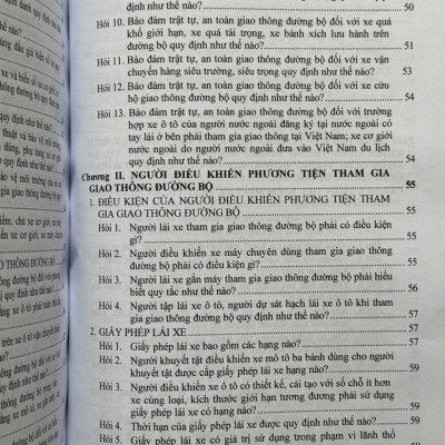 Sách Xử Phạt Vi Phạm Hành Chính Về Trật Tự, An Toàn Giao Thông Trong Lĩnh Vực Giao Thông Đường Bộ theo Nghị định 168/2024/NĐ-CP (V2559T)