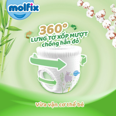 Miếng lót sơ sinh Molfix Thiên nhiên NB2 gói 60 miếng Vaca Baby House