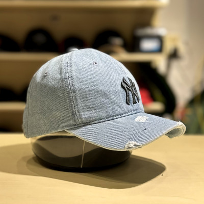 Nón kết, mũ lưỡi trai NY phối vải jeans form đẹp thời trang đường phố