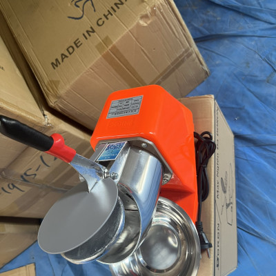 Máy Bào Đá, Máy Bào Đá Tuyết 2 LƯỠI, 2 NẮP Công Suất 300W/500W Thương Hiệu Doron