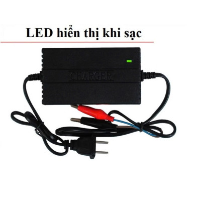 Sạc Ắc Quy 12V Thông Minh Tự Ngắt Khi Đầy – Dùng Cho Xe Máy, Công Suất 2A–20A, ĐÈN ỐP TRẦN