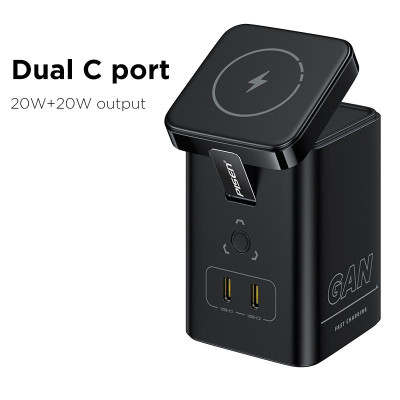 Bộ Sạc Nhanh 4 Trong 1 Pisen Desktop Magstation 45W