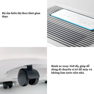 Máy Hút Ẩm Xiaomi New Widetech 30L Kết Nối App Điện Thoại Dung Tích 30 Lít Phù Hợp Không Gian 40-100 m2 Công Suất 420 W - Hàng Nhập Khẩu