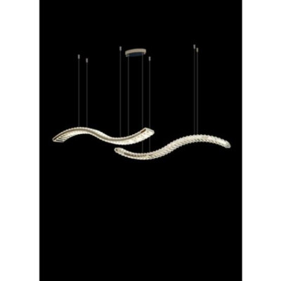 Đèn thả bàn ăn phale dài yêu cầu luxury K9, đèn decor hiện đại DT