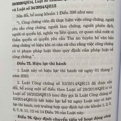 Luật Công Chứng Năm 2024