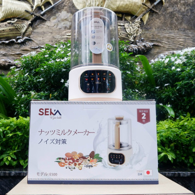 Máy làm sữa hạt SEKA E500 10 chức năng, chống ồn, tốc độ xay mạnh, dung tích 1.5L, lưỡi dao 12 cánh siêu bền hàng nhập khẩu