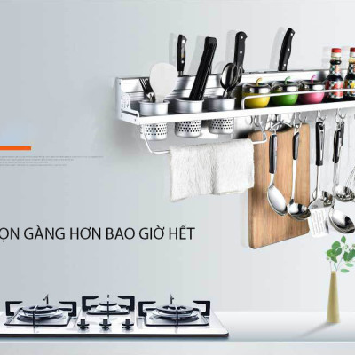 Kệ Đựng Gia Vị Nhà Bếp Tiện Lợi, Giá Treo Dụng Cụ Nhà Bếp Gắn Tường, Kệ Đựng Đồ Nhà Tắm Đa Năng, Tiện Dụng, Không Cần Khoan – MH3112