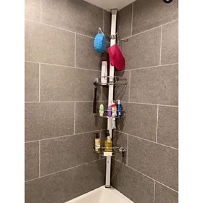 Giá treo dụng cụ nhà tắm loại chống sàn & trần Simplehuman Hàng chính hãng