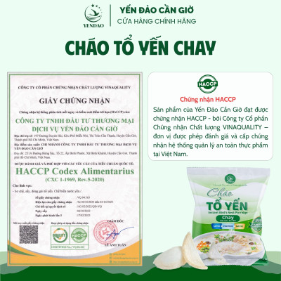 Yến Đảo - Thùng 30 Gói Cháo Yến Chay Chất Lượng Giàu Dinh Dưỡng Ăn Liền Tiện Lợi