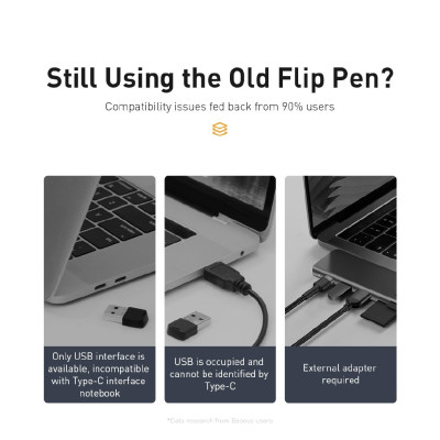 Bút Laser trình chiếu Baseus Orange Dot Wireless Presenter - Hàng chính hãng