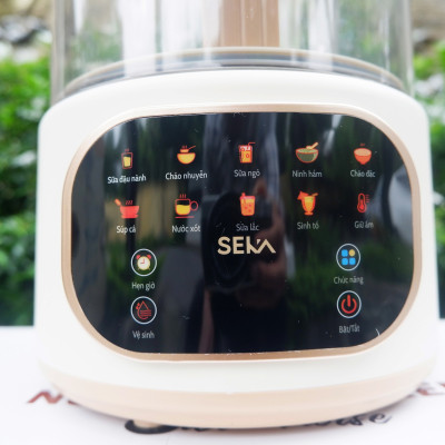 Máy làm sữa hạt SEKA E500 10 chức năng, chống ồn, tốc độ xay mạnh, dung tích 1.5L, lưỡi dao 12 cánh siêu bền hàng nhập khẩu