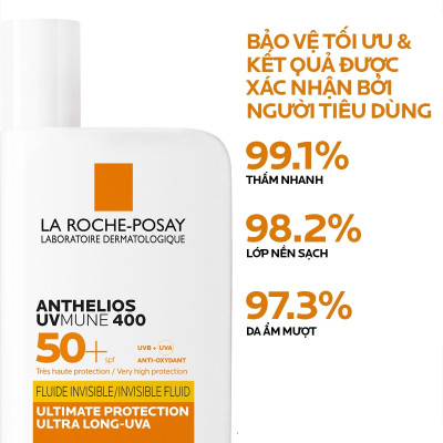 Sữa Chống Nắng La Roche-Posay Anthelios Fluide Invisible Uvmune 400 SPF50+ 50ml
