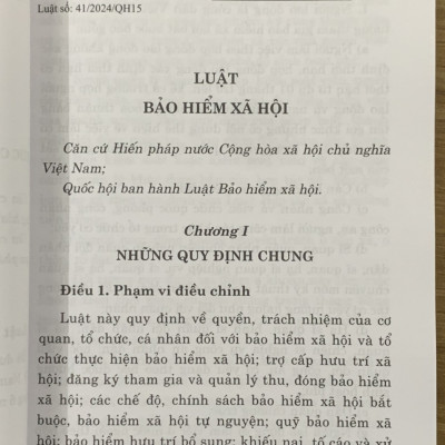 Luật Bảo hiểm xã hội năm 2024