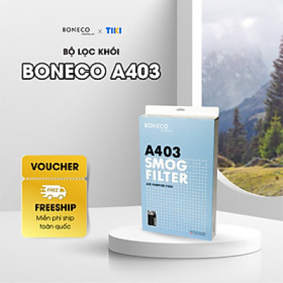 Bộ lọc không khí thay thế BONECO A403 lọc khói, khí độc hại, lọc bụi, vi khuẩn, khử mùi trong phòng, Bộ lọc HEPA và than hoạt tính, Dùng cho máy lọc không khí BONECO P400 - Hàng Chính Hãng