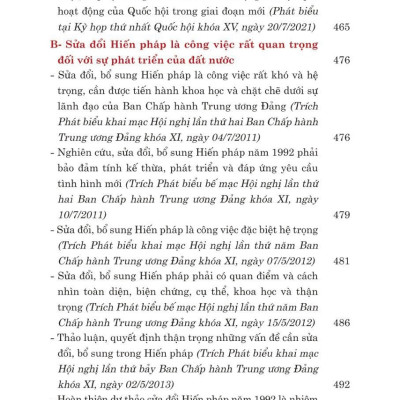 Quốc Hội trong tiến trình đổi mới đáp ứng yêu cầu xây dựng, hoàn thiện nhà nước pháp quyền xã hội chủ nghĩa ở Việt Nam - bản in 2024