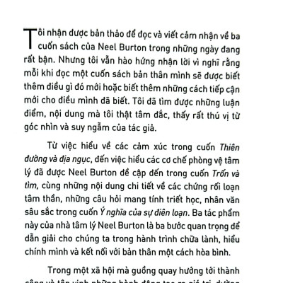 Thiên Đường Và Địa Ngục - Tâm Lý Học Về 26 Loại Cảm Xúc
