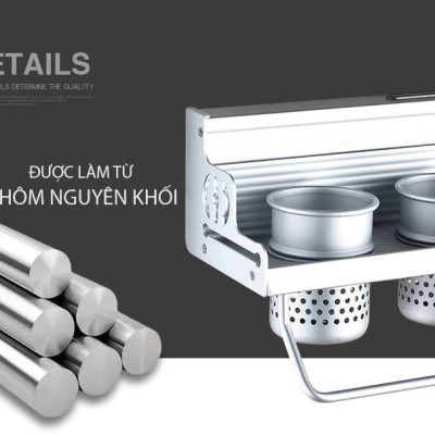 Kệ Đựng Gia Vị Nhà Bếp Tiện Lợi, Giá Treo Dụng Cụ Nhà Bếp Gắn Tường, Kệ Đựng Đồ Nhà Tắm Đa Năng, Tiện Dụng, Không Cần Khoan – MH3112