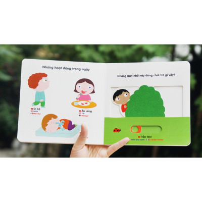 Sách Chuyển Động Thông Minh Đa Ngữ Việt - Anh - Pháp Đồ Dùng Của Bé