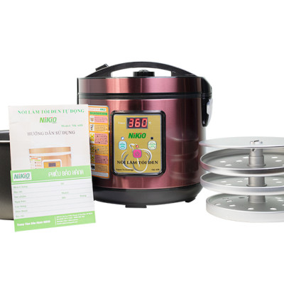 Máy Làm Tỏi Đen Nikio NK-688 - Nồi Ủ Tỏi Đen Cao Cấp, Công Nghệ Nhật Bản, Làm Tỏi Và Sấy Khô Tự Động, Tỉ Lệ Thành Công 99%, Tỏi Thơm Ngon Chuẩn Vị - Dung Tích 5 Lít, Làm Được 1.5 Kg Tỏi - Hàng Chính Hãng (5L) - Hàng chính hãng