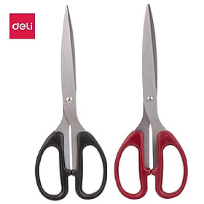 Combo 2 kéo văn phòng Deli 6009 / 6010 sắc bén 175mm / 210mm