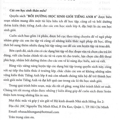 Bồi Dưỡng Học Sinh Giỏi Tiếng Anh 8 (Dùng Chung Cho Các Bộ SGK Hiện Hành)_HA	