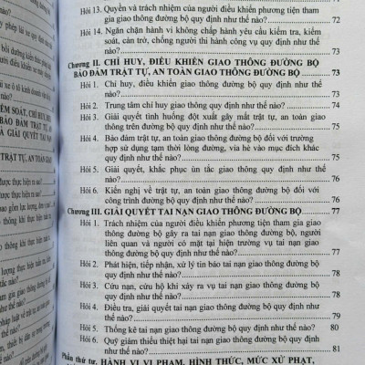 Sách Xử Phạt Vi Phạm Hành Chính Về Trật Tự, An Toàn Giao Thông Trong Lĩnh Vực Giao Thông Đường Bộ theo Nghị định 168/2024/NĐ-CP (V2559T)