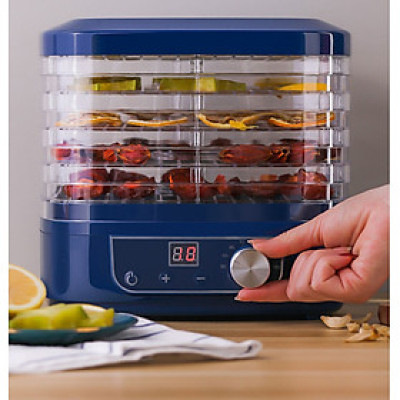 Máy sấy trái cây thực phẩm 5 tầng có hẹn giờ Hàng Nhập Khẩu