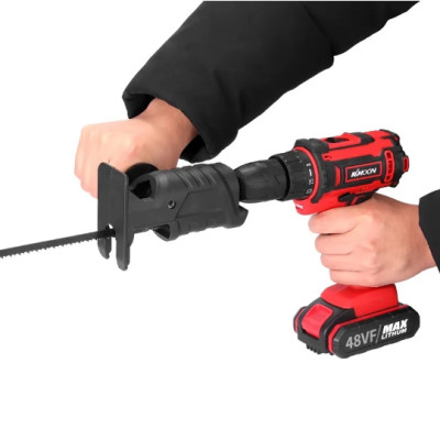 Bộ Chuyển Đổi Máy Khoan Thành Máy Cưa Điện Cầm Tay Kèm 3 Lưỡi Cưa Gỗ Kim Loại Nhựa ( Lắp Được Khoan Pin Và Khoan Điện)