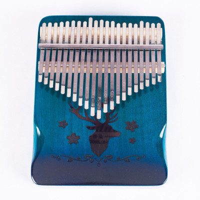 Đàn Kalimba Gỗ 17 Phím I Khắc Hình Tuần Lộc I Nhạc Cụ Gỗ Du Dương Cho Người Mới Bắt Đầu