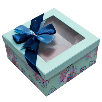 Hộp Quà Vuông Kiếng V050 - 22x22x11 cm -PHƯỢNG HOÀNG