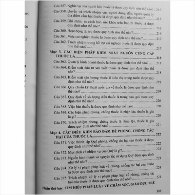 Sách 375 Câu Hỏi Đáp Về Phòng Chống Vi Phạm Pháp Luật Thường Gặp Đối Với Trẻ Em, Học Sinh, Sinh Viên Trong Nhà Trường - V2292T