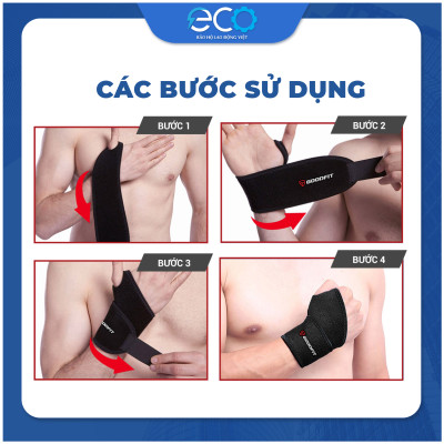 Băng quấn cổ tay xỏ ngón GoodFit GF302W dùng tập gym, tập boxing vải đục lỗ thoáng khi, đệm xốp êm ái