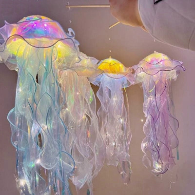 Lồng đèn trung thu con sứa phát sáng đồ chơi trung thu hot 2023 sẵn đèn và pin cho bé, quà tặng trung thu