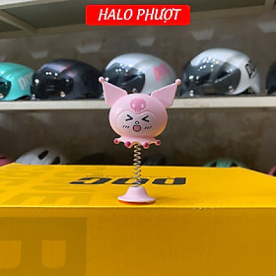 Bông hoa Kuromi gắn nón - Phụ kiện gắn nón bảo hiểm - Bông hoa gắn nón