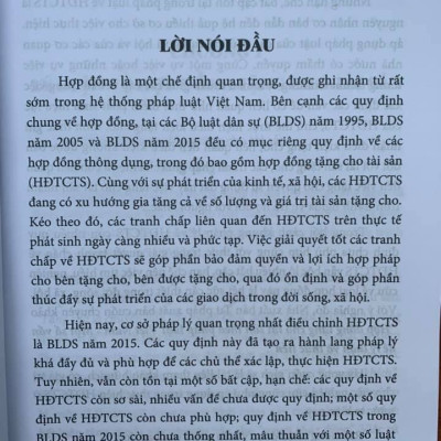 Hợp đồng tặng cho tài sản theo pháp luật Việt Nam