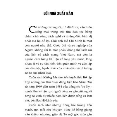 Những bức thư kể chuyện Bác Hồ (Xuất bản lần thứ hai) bản in 2025