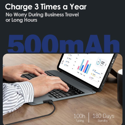 Bao Da Kèm Bàn Phím cho iPad Pro 11 inch & iPad Pro 13 inch M4 2024 Nillkin Bumper Combo Case Keyboard (Có Đèn Nền Backlit Keyboard) - Hàng Chính Hãng