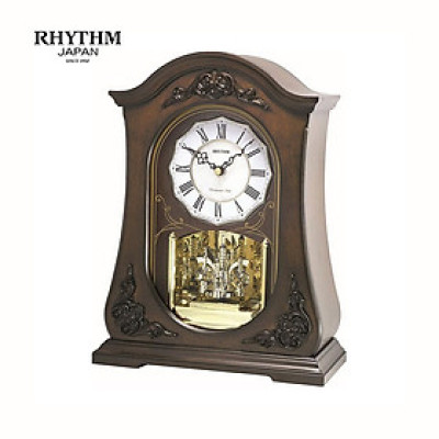 Đồng hồ để bàn hiệu RHYTHM - JAPAN CRH165NR06 Wooden Table Clocks