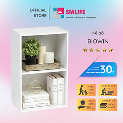 Kệ sách gỗ công nghiệp hiện đại SMLIFE Biowin