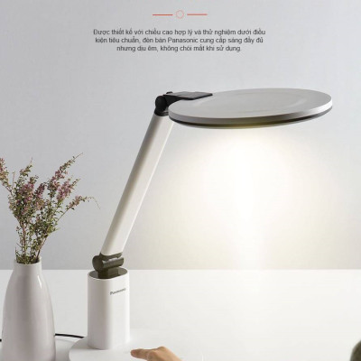 Đèn Để Bàn đổi màu 19W Panasonic HHGLT062319 Chip Led RG0, không ánh sáng xanh, an toàn cho mắt, điều chỉnh độ sáng